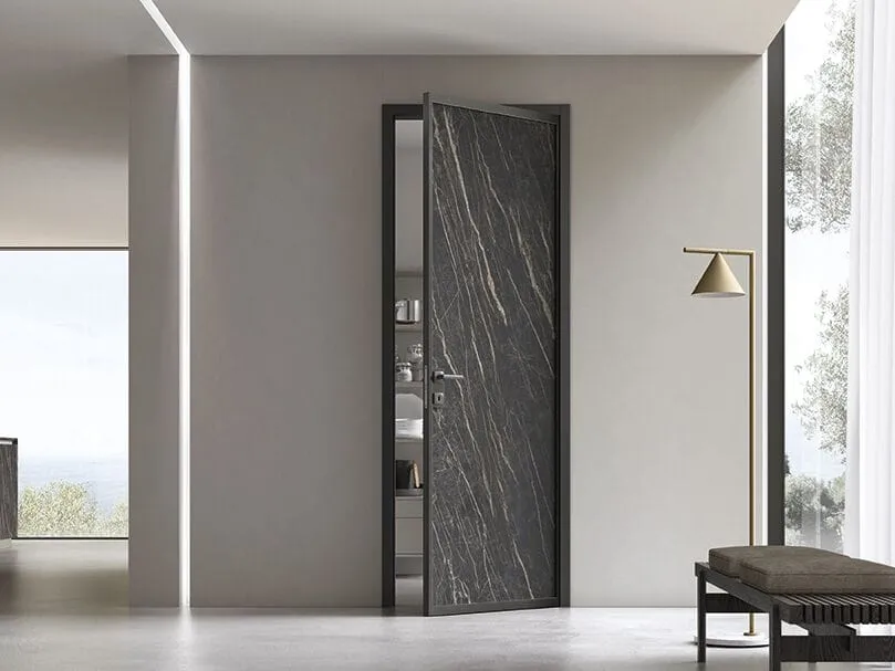 Marble interior door, installed by our company's specialists